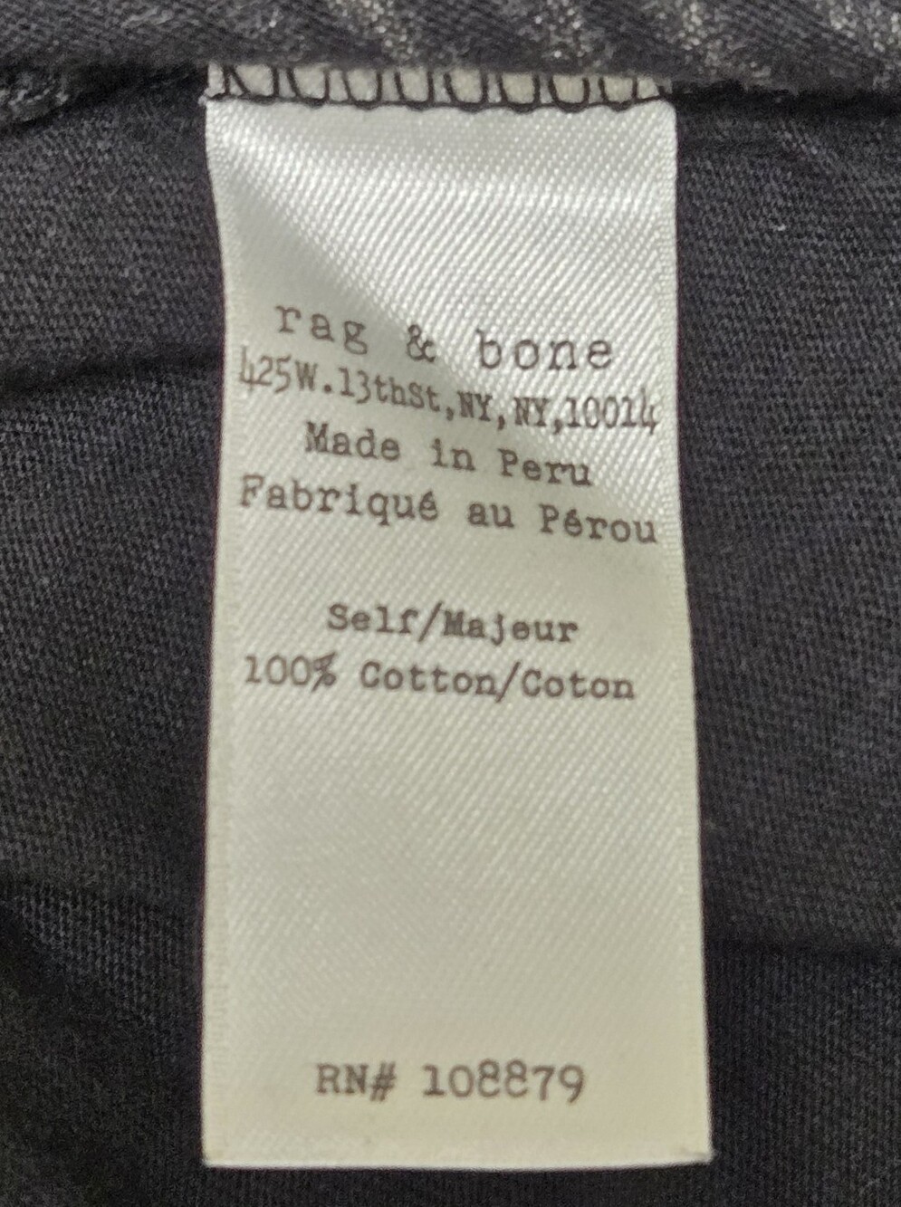 Rag & Bone Short Sleeve Top Size M Color Black/White - Picture 8 of 9